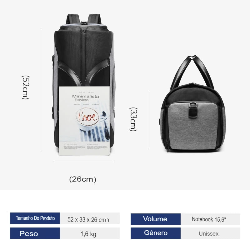 Bolsa Executiva Masculina Porta Terno Impermeável - Suit Trip