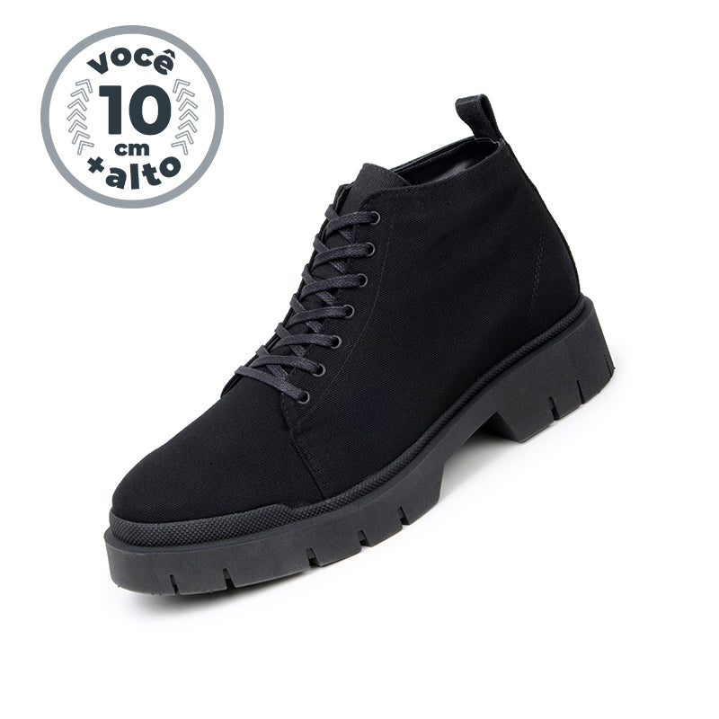 Bota Vittorio - Aumenta Altura 10 cm - Preto - Masculino