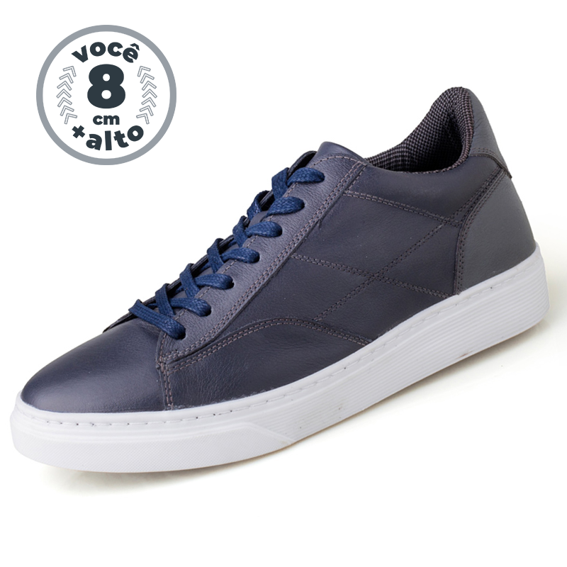 Tênis Lordes - Aumenta Altura 8 cm - Azul - Masculino
