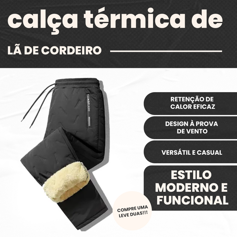 Calça Térmica de Lã de Cordeiro