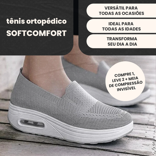 Tênis Ortopédico Feminino SoftComfort - Pague 1 e Leve 2