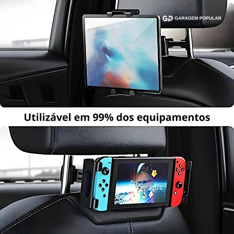 Porta Celular Rotativo para Encosto de Cabeça do Carro