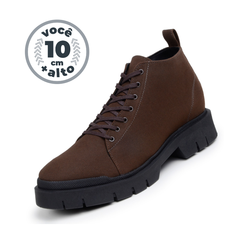 Bota Urban - Aumenta Altura 10 cm - Marrom - Masculino