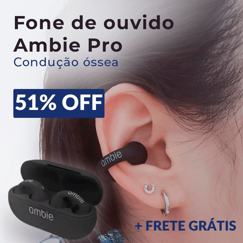 Fone de ouvido Ambie Pro - Condução óssea