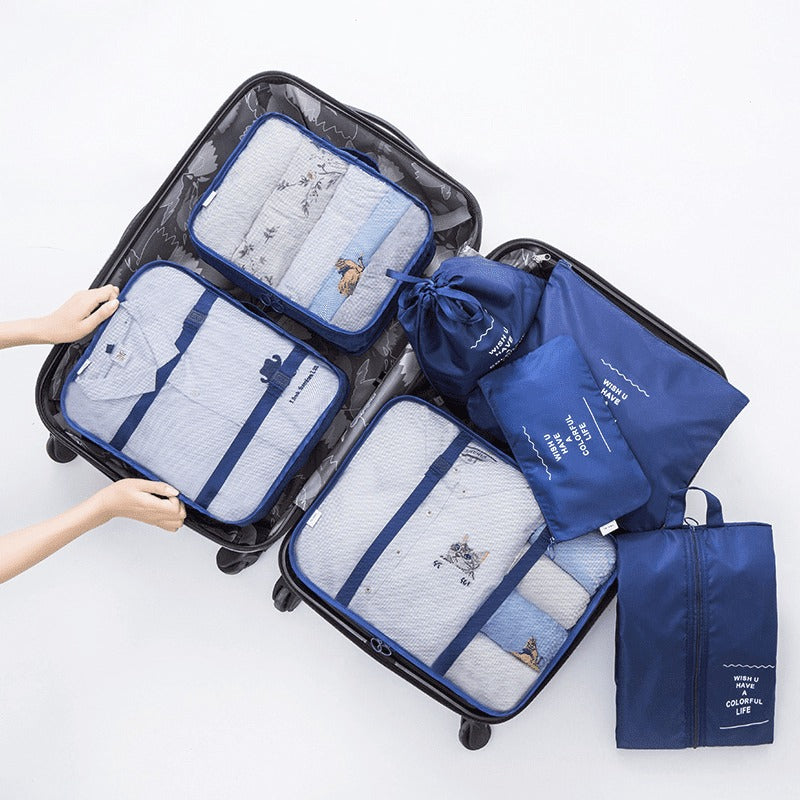 Kit 7 Bolsas Organizadoras Para Mala de Viagem Storage Bag - Pague 4 e Leve 7