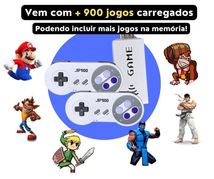 Super Game Retrô™ 4K HD com 35.000 Jogos + (Brindes Exclusivos)