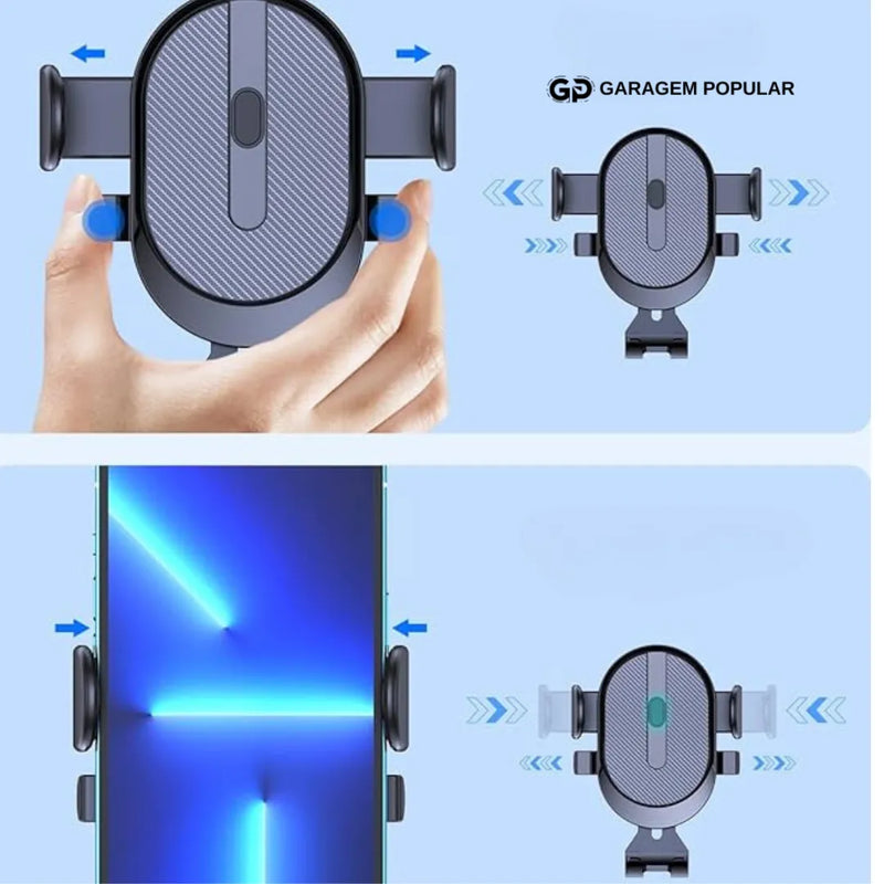 Porta Celular Rotativo e Ajustável para Veículos