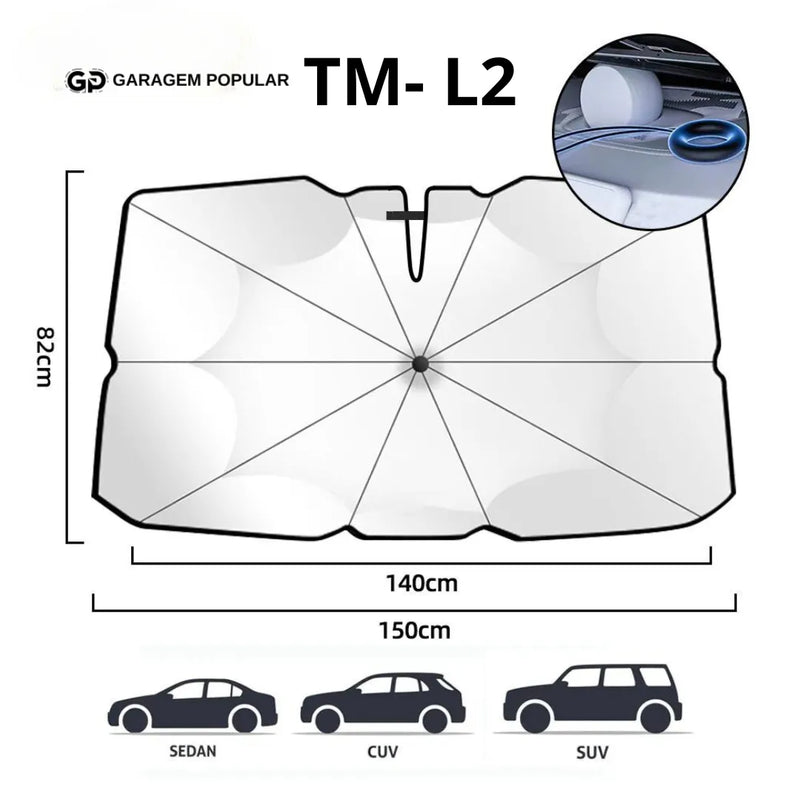 Protetor Solar Para-brisa de Carro