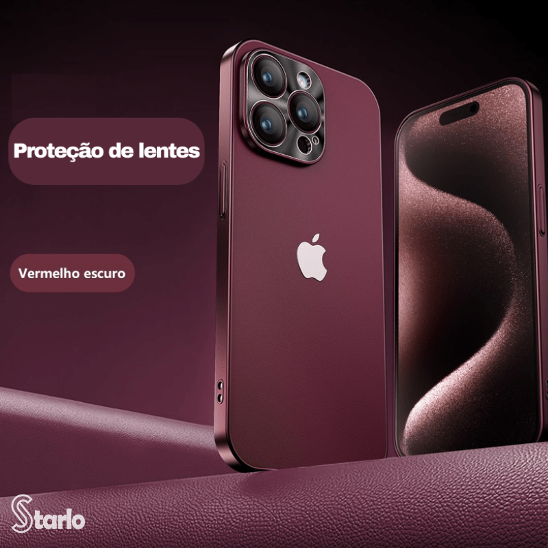 Capinha de iPhone em Couro Premium