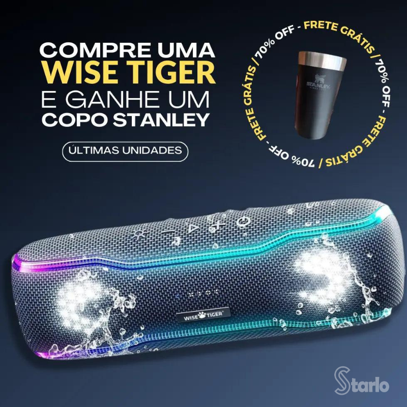 Caixa de Som WiseTiger Turbo Starlo