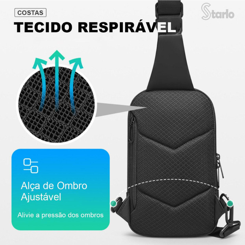 Bolsa de Ombro Antifurto À Prova D'água Modelo Explorer Pro 1.0