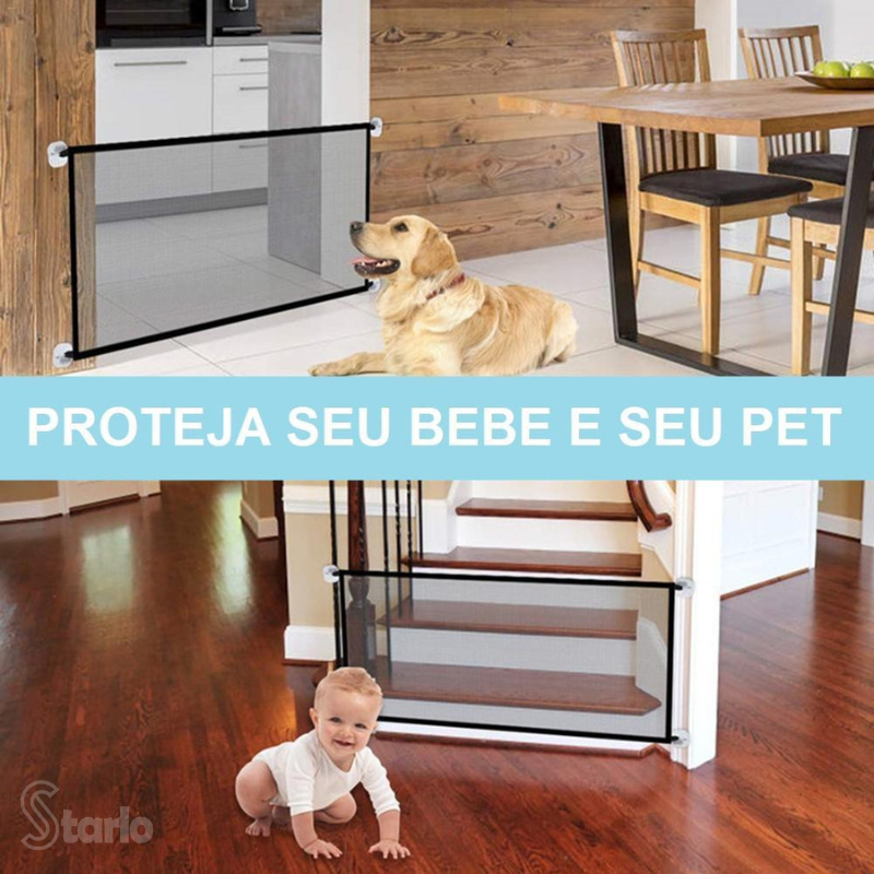 Grade Inteligente de Proteção para Cachorro - Tela Invisível