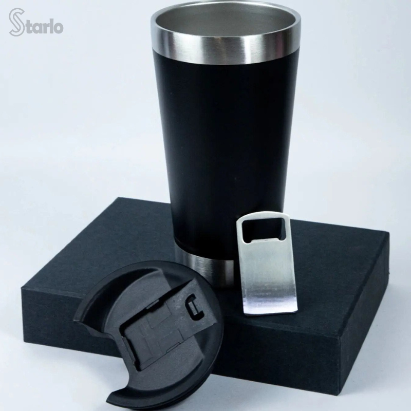 Copo Térmico Stanwell - Com Tampa e Abridor Inox (Compre 1 Leve 2)