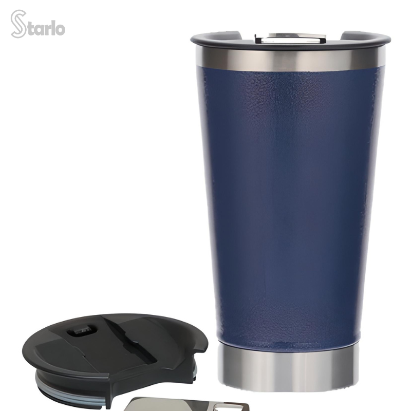 Copo Térmico Stanwell - Com Tampa e Abridor Inox (Compre 1 Leve 2)