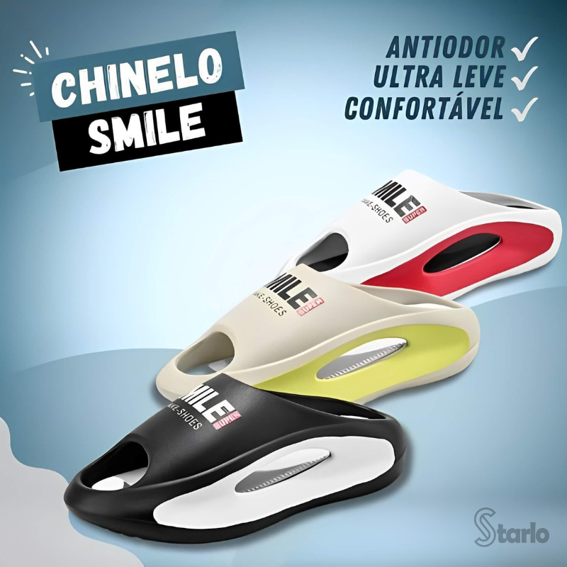 Chinelo Smile Unissex - Antiderrapante