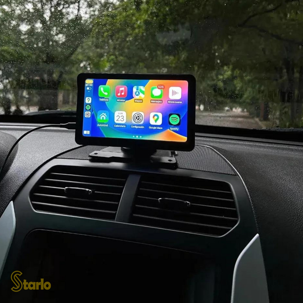 Tela Multimídia com CarPlay MaxTela Pro 7" + Câmera de Ré - Starlo