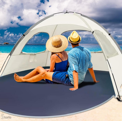 Tenda de Praia Portátil Pop-Up  Sombra para Qualquer Aventura ao Ar Livre