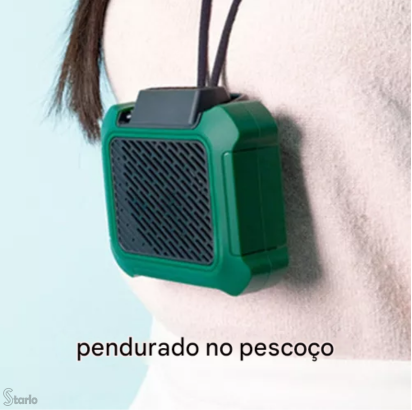 Ventilador de Cintura Portátil Mãos Livres com Luz – Ventilador Vestível para Esportes, Viagens e Emergências