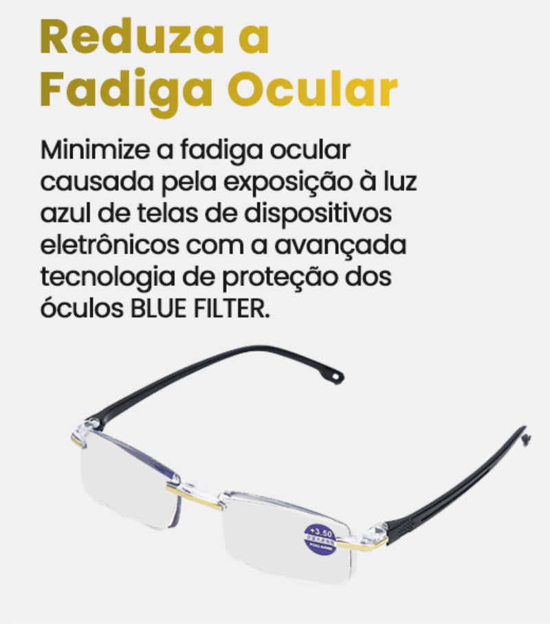 Óculos de Grau Inteligente Blue Filter - Compre 1 e Leve 2