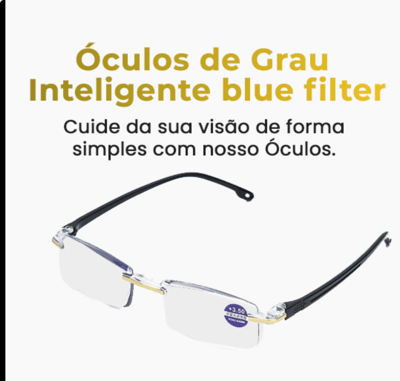 Óculos de Grau Inteligente Blue Filter - Compre 1 e Leve 2