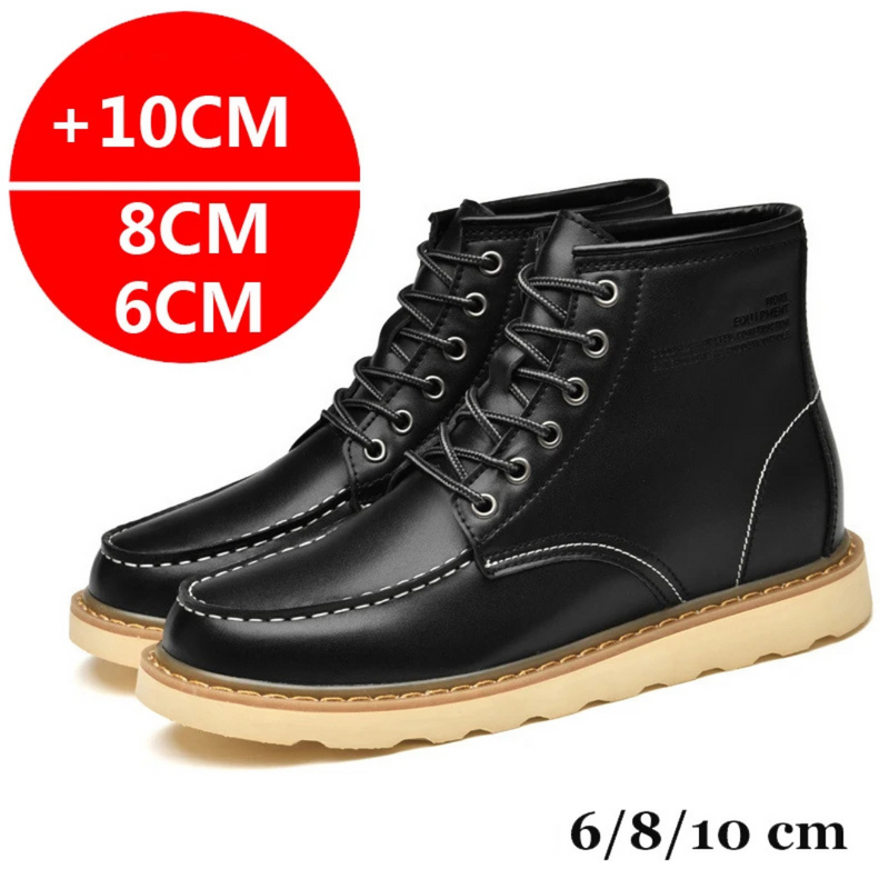 Botas de Couro com Sola Alta - Elevatta