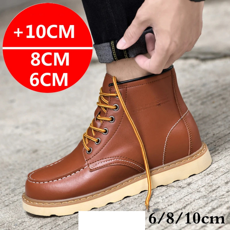 Botas de Couro com Sola Alta - Elevatta