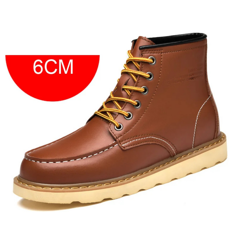 Botas de Couro com Sola Alta - Elevatta
