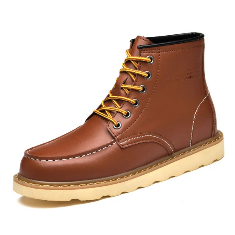 Botas de Couro com Sola Alta - Elevatta