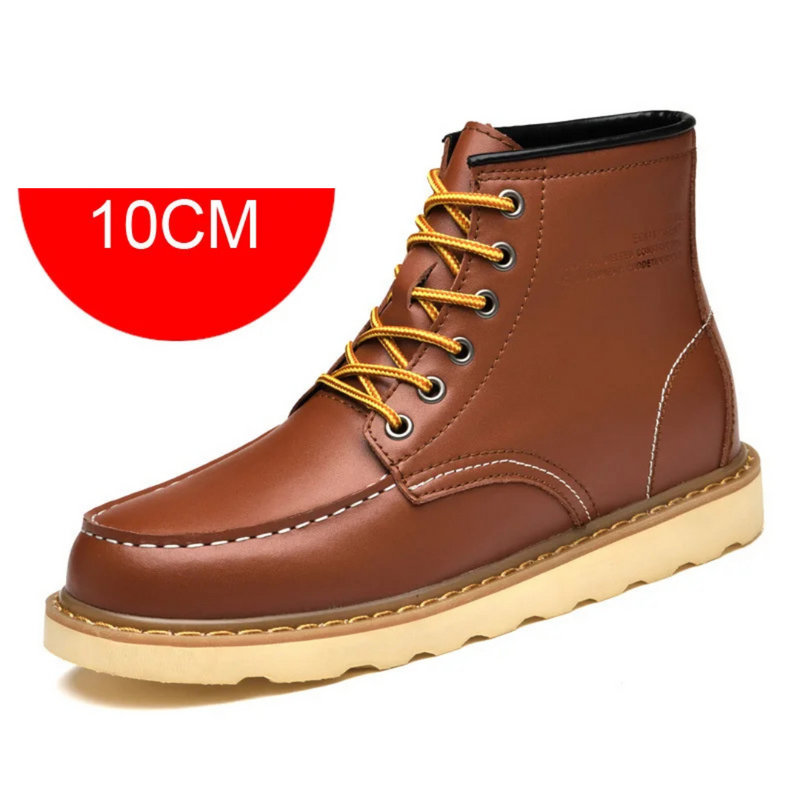 Botas de Couro com Sola Alta - Elevatta