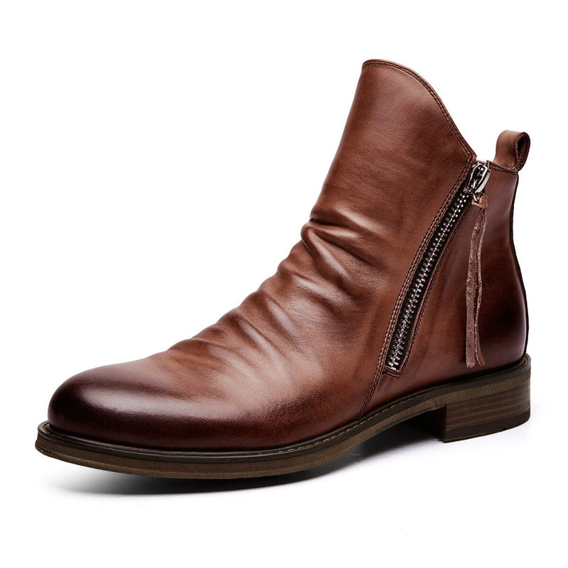 Botas de Couro Premium Ankle