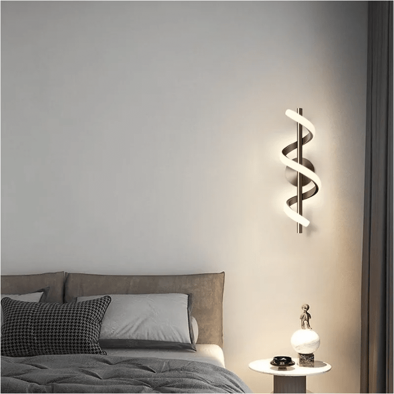 Luminária Arandela de LED para Parede Minimalista - Espiral Lines