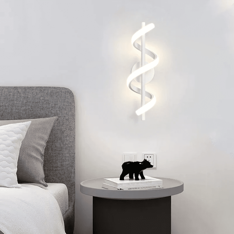 Luminária Arandela de LED para Parede Minimalista - Espiral Lines