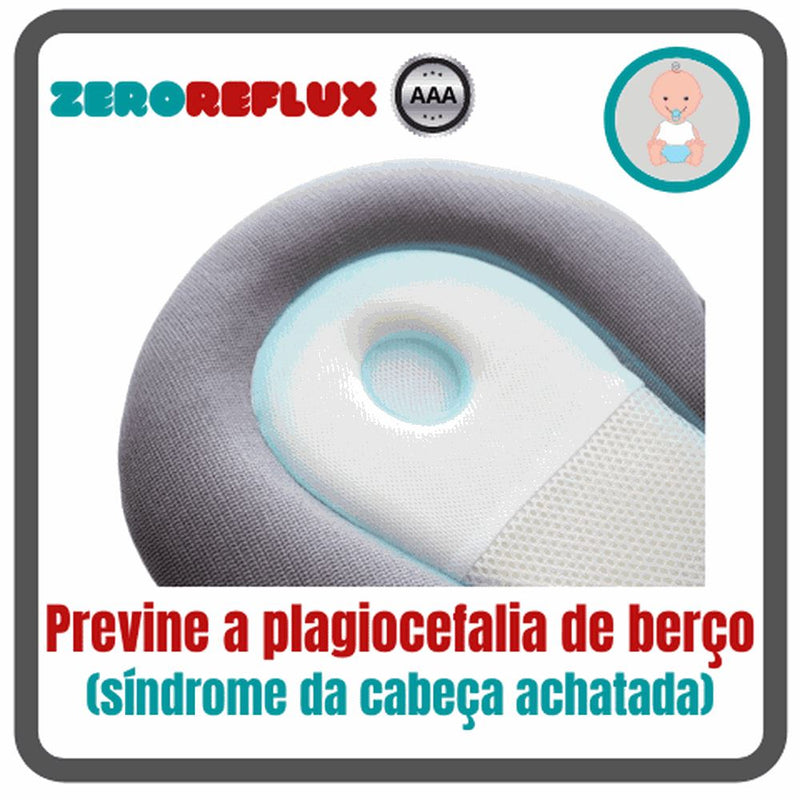 Ninho Inclinado Anti Refluxo para Bebês e Recém Nascidos - ZeroReflux