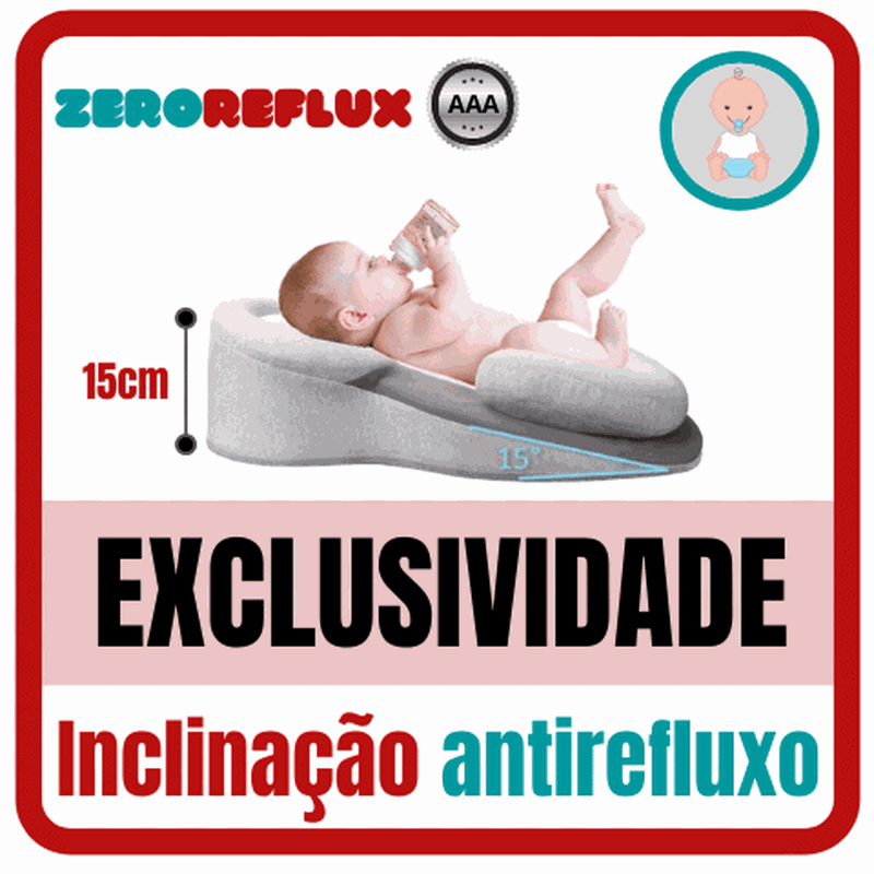 Ninho Inclinado Anti Refluxo para Bebês e Recém Nascidos - ZeroReflux