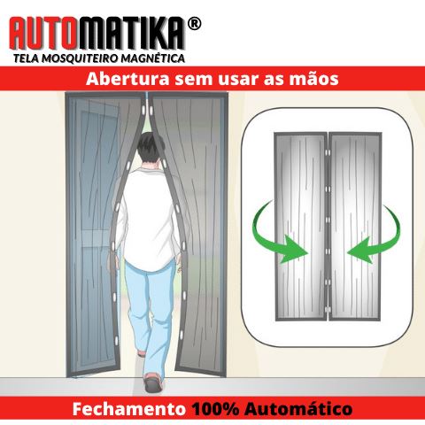 Tela Magnética Antimosquito para Portas