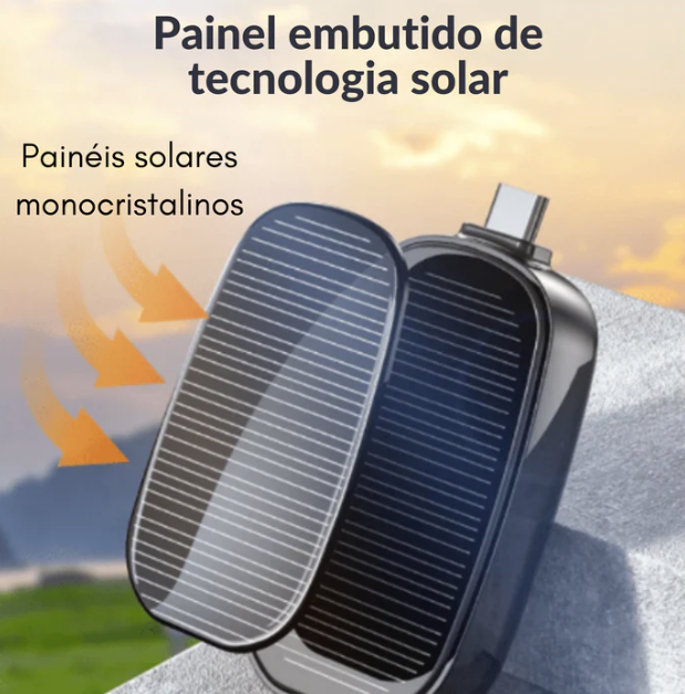 Mini Carregador Portátil Solar Energy Para Smartphones