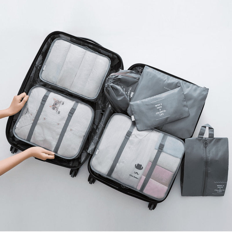 Kit 7 Bolsas Organizadoras Para Mala de Viagem Storage Bag - Pague 4 e Leve 7